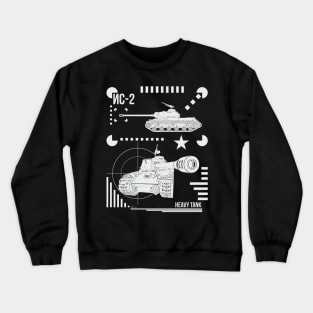 Soviet heavy tank IS-2 Crewneck Sweatshirt